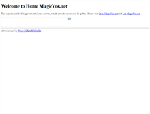 Tablet Screenshot of home.magicvox.net